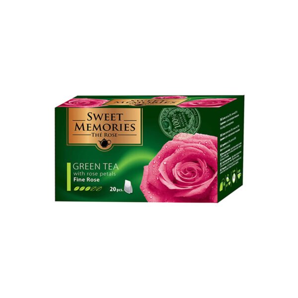 Зелен чай и розов цвят от Българска роза-Fine Rose