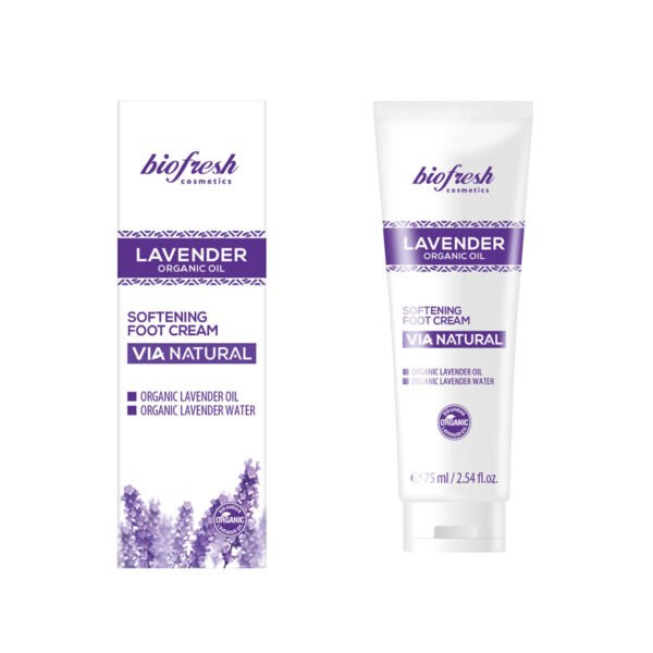 Омекотяващ крем за крака Lavender Organic oil 75ml