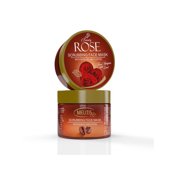 Скраб за лице „Melitis Beauty Rose“ с розово масло и кафе 100 ml